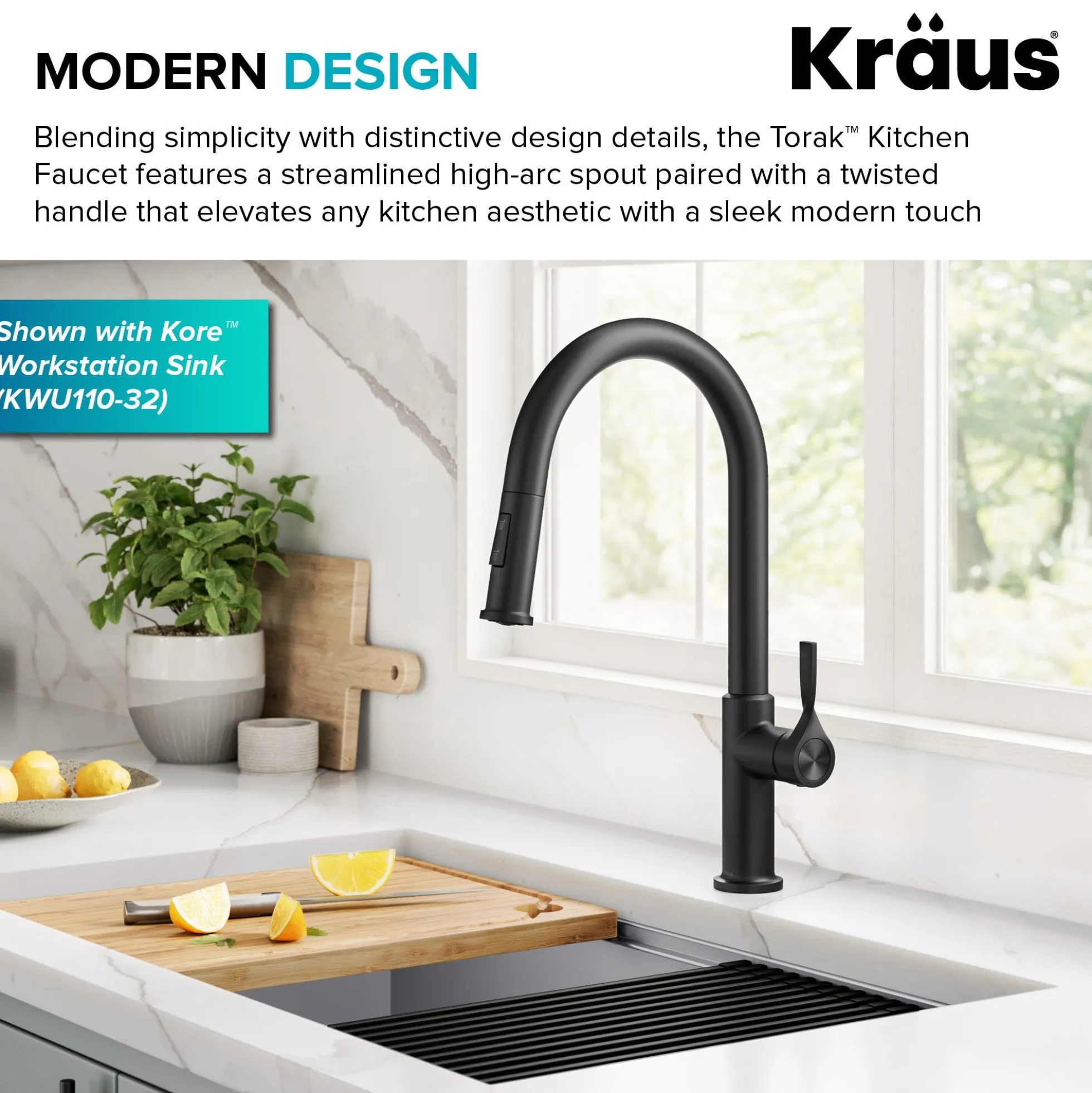 2-Function Single Handle Pull Down Kitchen Faucet in Matte Black
