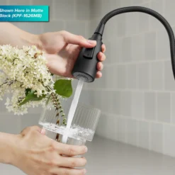 2-Function Single Handle Pull Down Kitchen Faucet in Spot-Free Stainless Steel