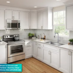 2-Function Single Handle Pull Down Kitchen Faucet in Spot-Free Stainless Steel