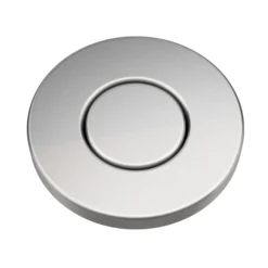 Garbage Disposal Air Switch Kit in Spot-Free Stainless Steel with Push Button, AC Adapter, Power Cord, and Air Tube Included