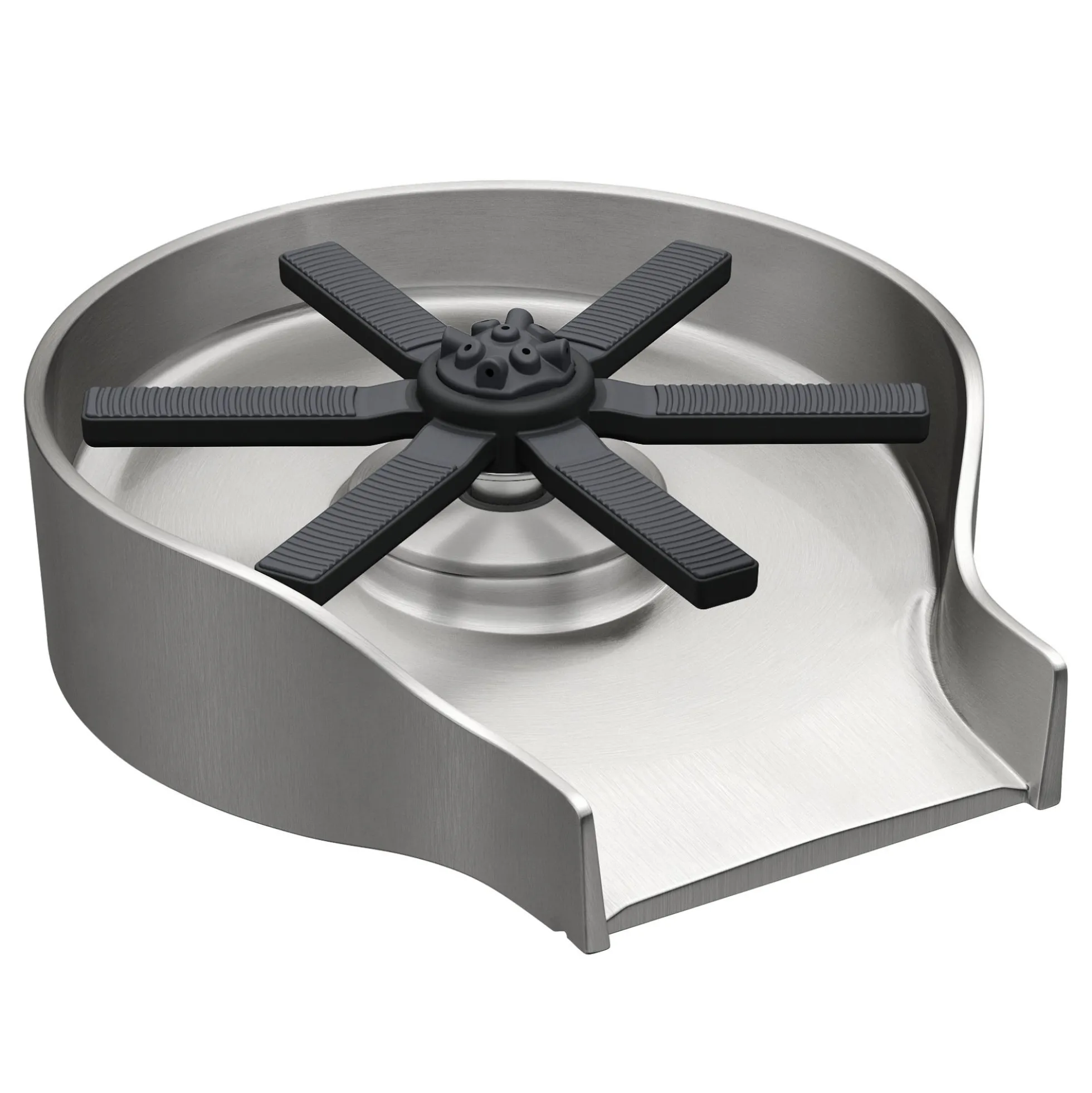 Glass Rinser for Kitchen Sink in Spot-Free Stainless Steel