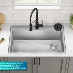 Glass Rinser for Kitchen Sink in Matte Black