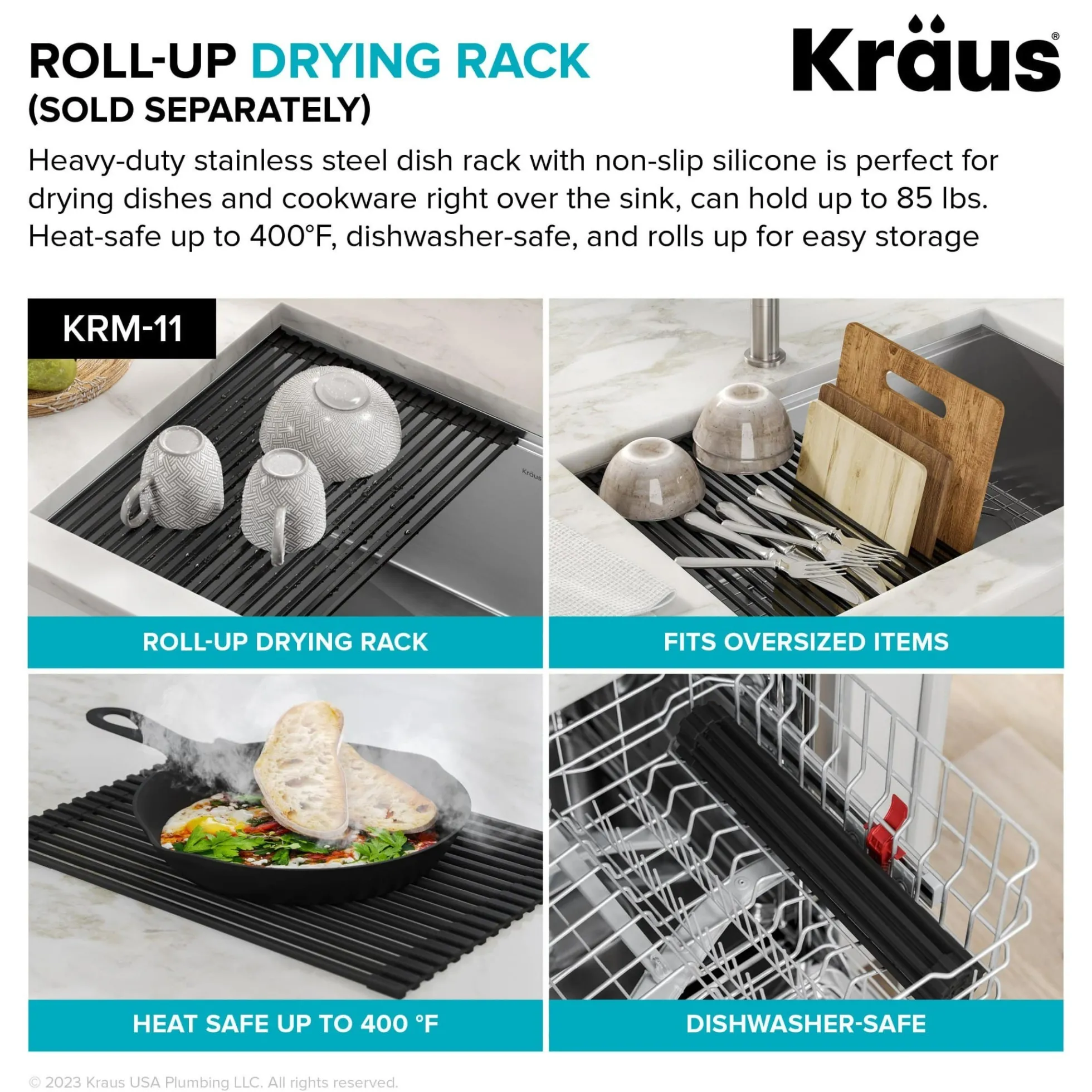 25” Granite Workstation Drop In Top Mount Single Bowl Kitchen Sink in White with Accessories