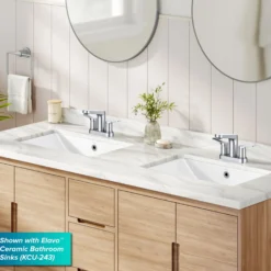 2-Handle 4-inch Centerset Bathroom Faucet in Chrome with Pop Up Drain and Supply Lines