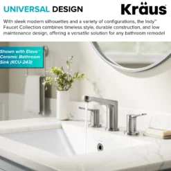 2-Handle 8-inch Widespread Bathroom Faucet in Spot-Free Brushed Nickel with Pop Up Drain and Supply Lines
