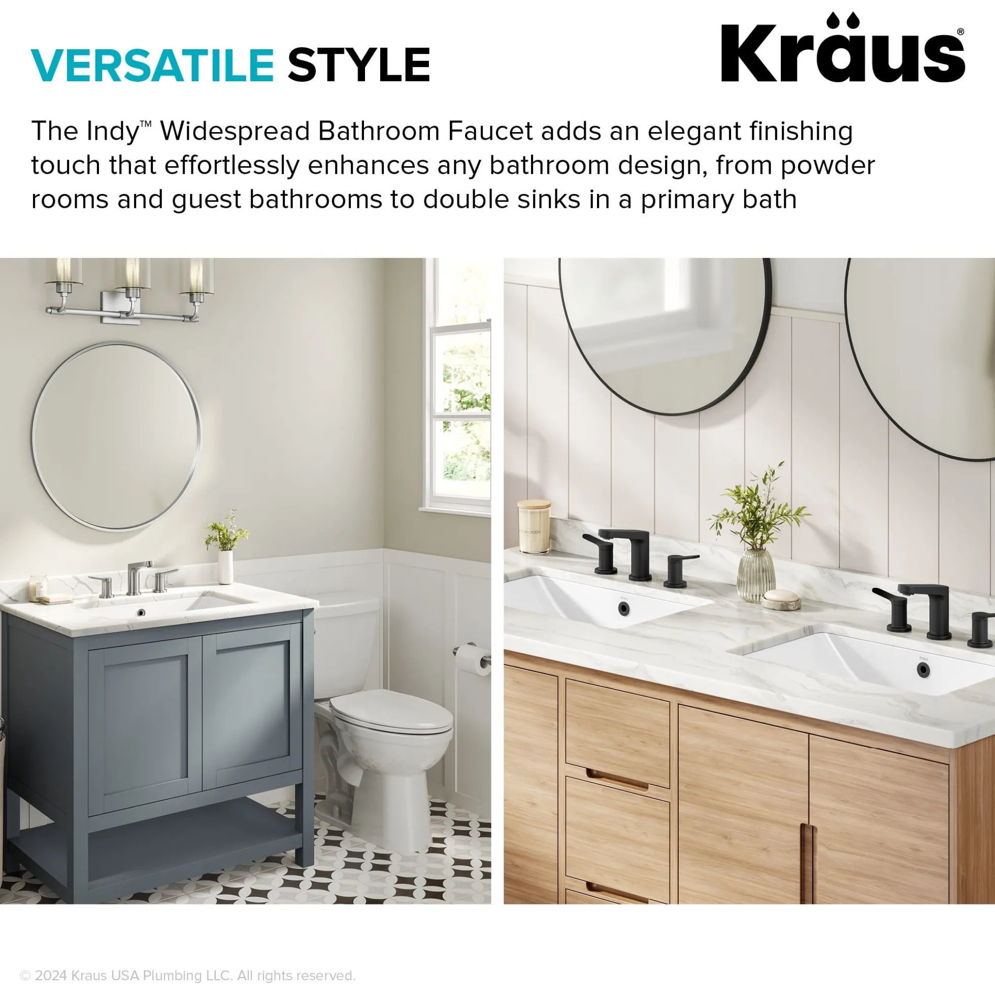 2-Handle 8-inch Widespread Bathroom Faucet in Spot-Free Brushed Nickel with Pop Up Drain and Supply Lines