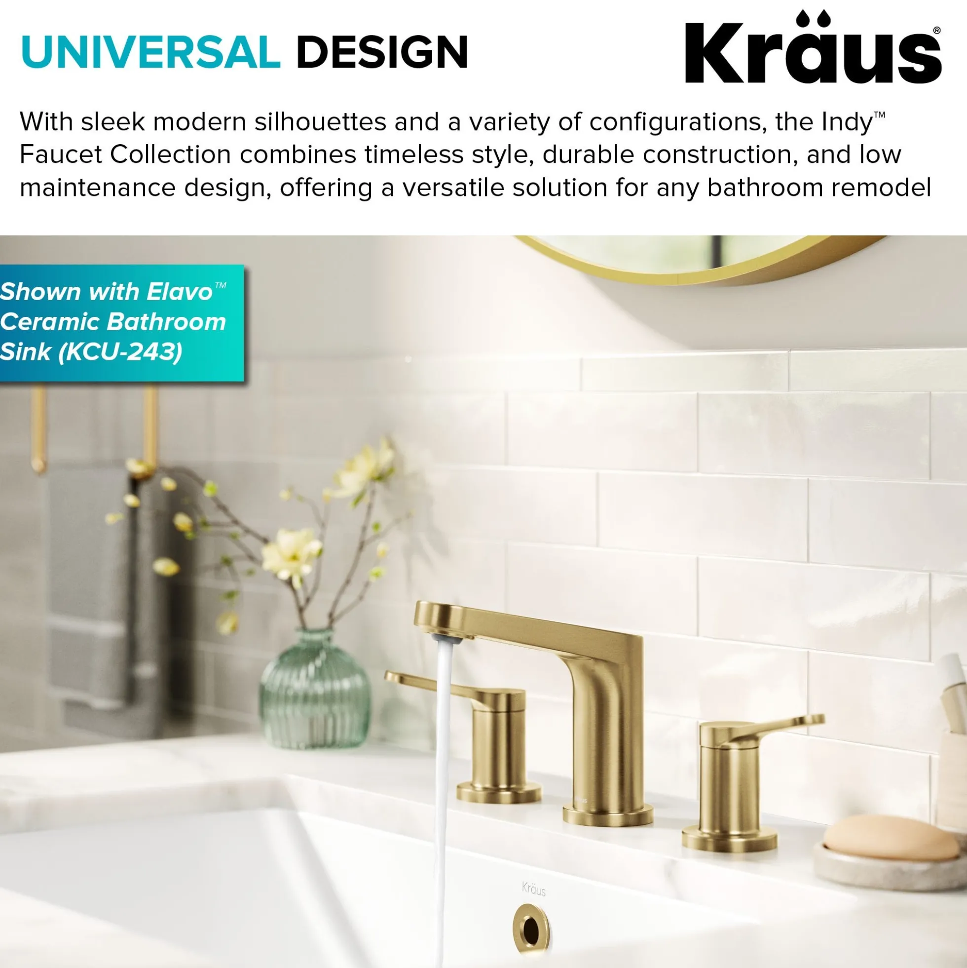 2-Handle 8-inch Widespread Bathroom Faucet in Spot-Free Brushed Brass with Pop Up Drain and Supply Lines