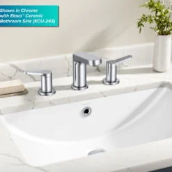 2-Handle 8-inch Widespread Bathroom Faucet in Matte Black with Pop Up Drain and Supply Lines