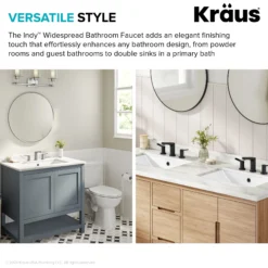 2-Handle 8-inch Widespread Bathroom Faucet in Chrome with Pop Up Drain and Supply Lines