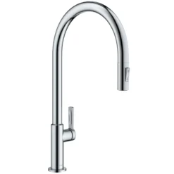 High-Arc Single Handle Pull-Down Kitchen Faucet in Chrome