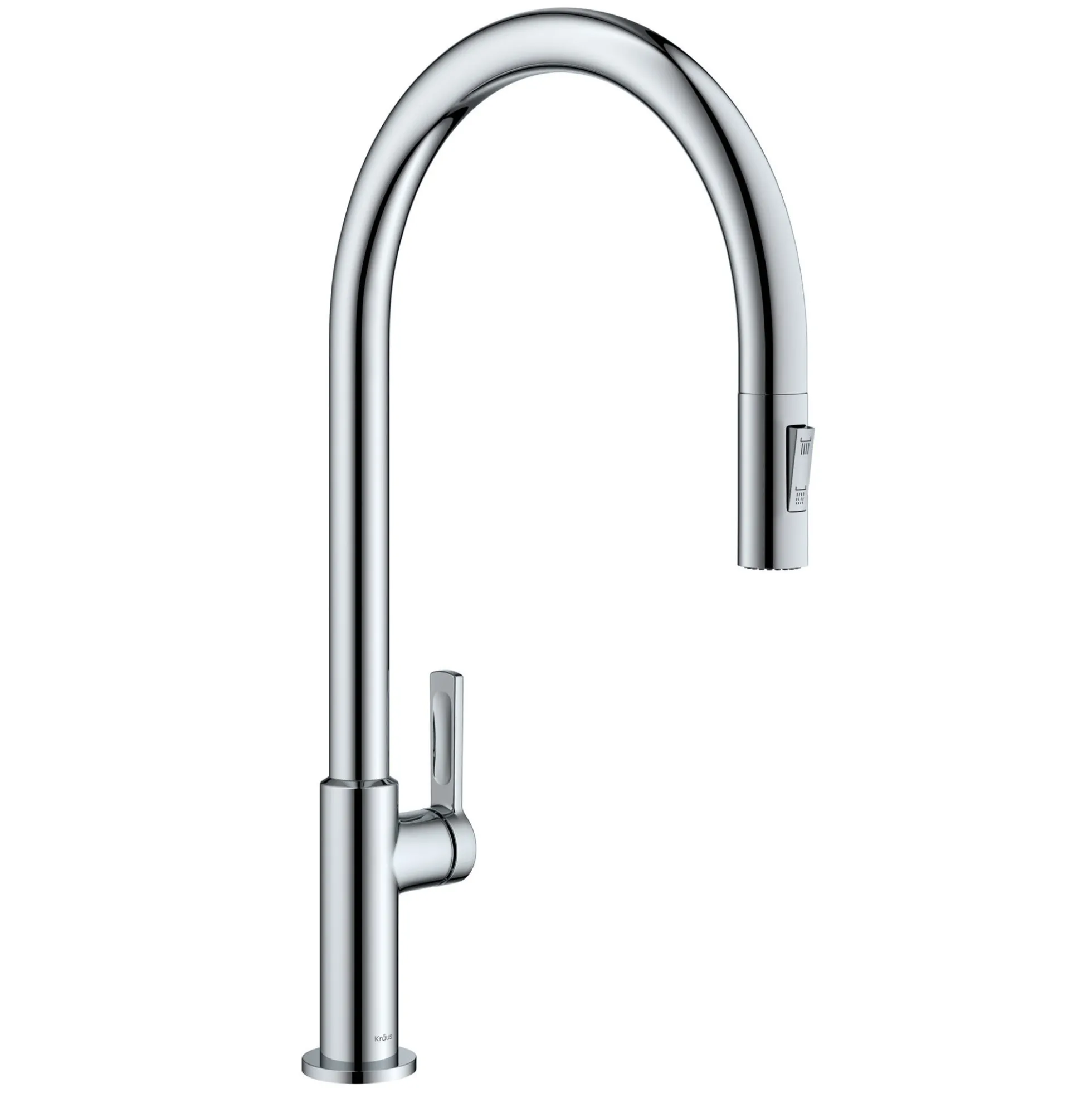 High-Arc Single Handle Pull-Down Kitchen Faucet in Chrome