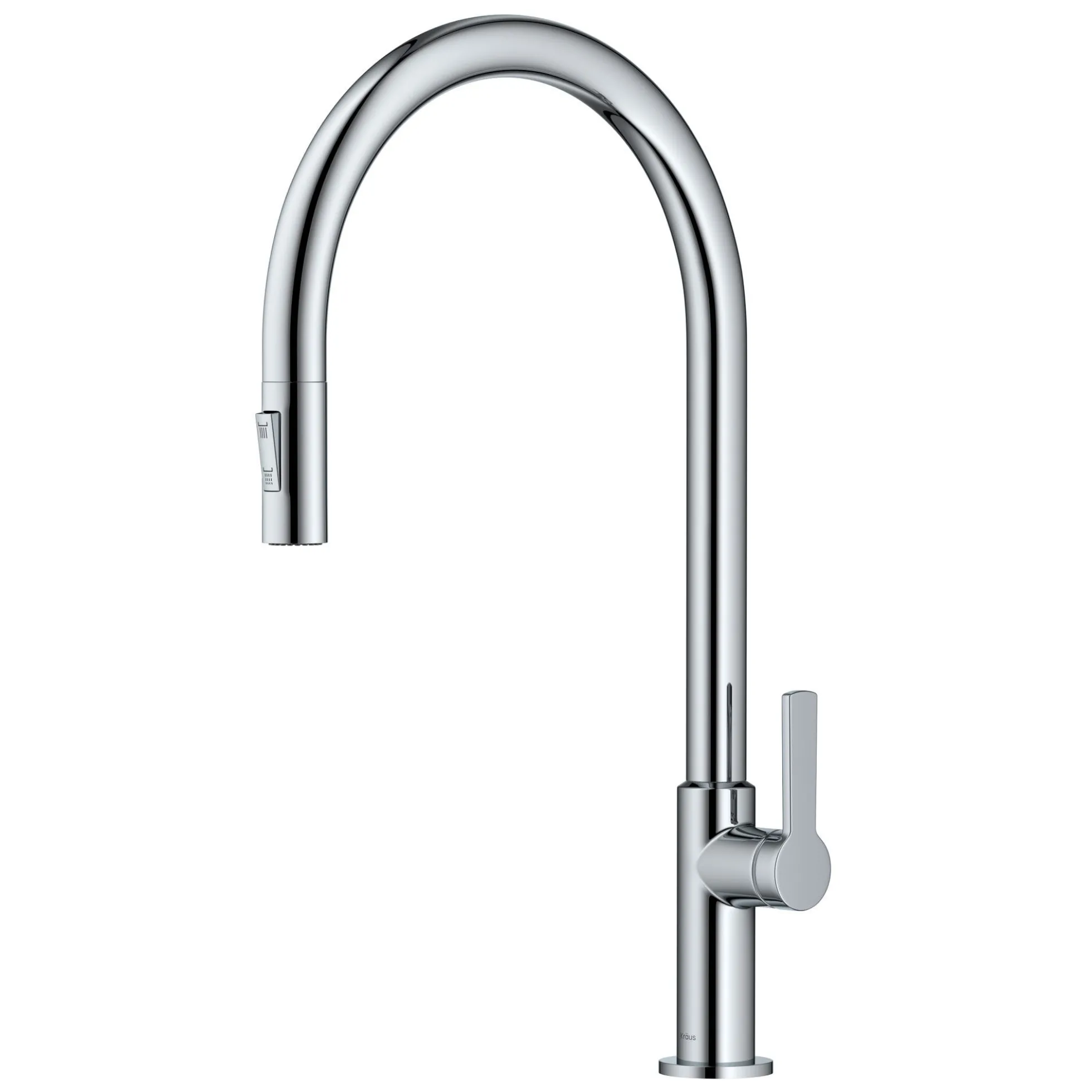 High-Arc Single Handle Pull-Down Kitchen Faucet in Chrome