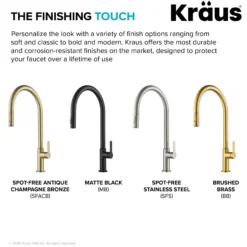 High-Arc Single Handle Pull-Down Kitchen Faucet in Spot Free Stainless Steel
