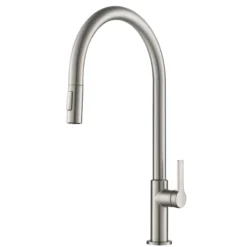 High-Arc Single Handle Pull-Down Kitchen Faucet in Spot Free Stainless Steel