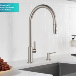 High-Arc Single Handle Pull-Down Kitchen Faucet in Spot Free Stainless Steel