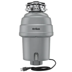 High-Speed 1 HP Continuous Feed Ultra-Quiet Motor Garbage Disposal with Power Cord and Flange Included and Universal Mount