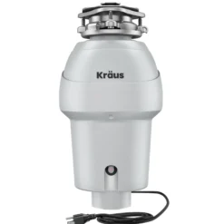 3/4 HP Continuous Feed Garbage Disposal with Ultra-Quiet Motor for Kitchen Sink with Power Cord and Flange Included