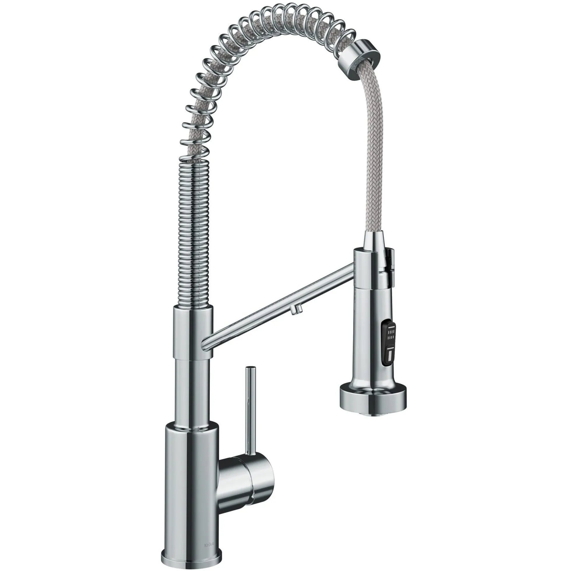 2-in-1 Commercial Style Pull Down Single Handle Water Filter Kitchen Faucet for Reverse Osmosis or Water Filtration System in Chrome
