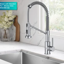 2-in-1 Commercial Style Pull Down Single Handle Water Filter Kitchen Faucet for Reverse Osmosis or Water Filtration System in Chrome