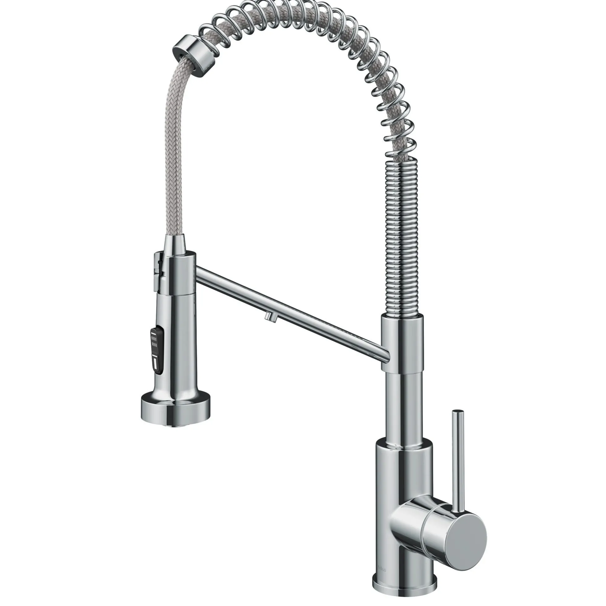 2-in-1 Commercial Style Pull Down Single Handle Water Filter Kitchen Faucet for Reverse Osmosis or Water Filtration System in Chrome