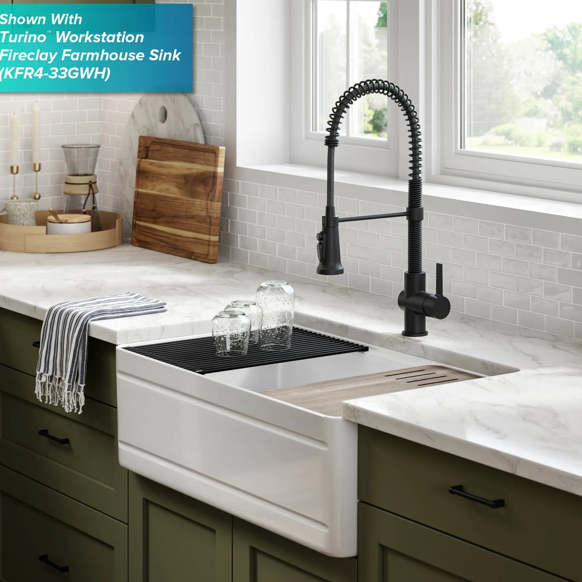 2-in-1 Commercial Style Pull Down Single Handle Water Filter Faucet for Reverse Osmosis or Water Filtration System in Matte Black