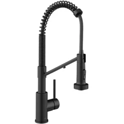 2-in-1 Commercial Style Pull Down Single Handle Water Filter Kitchen Faucet for Reverse Osmosis or Water Filtration System in Matte Black