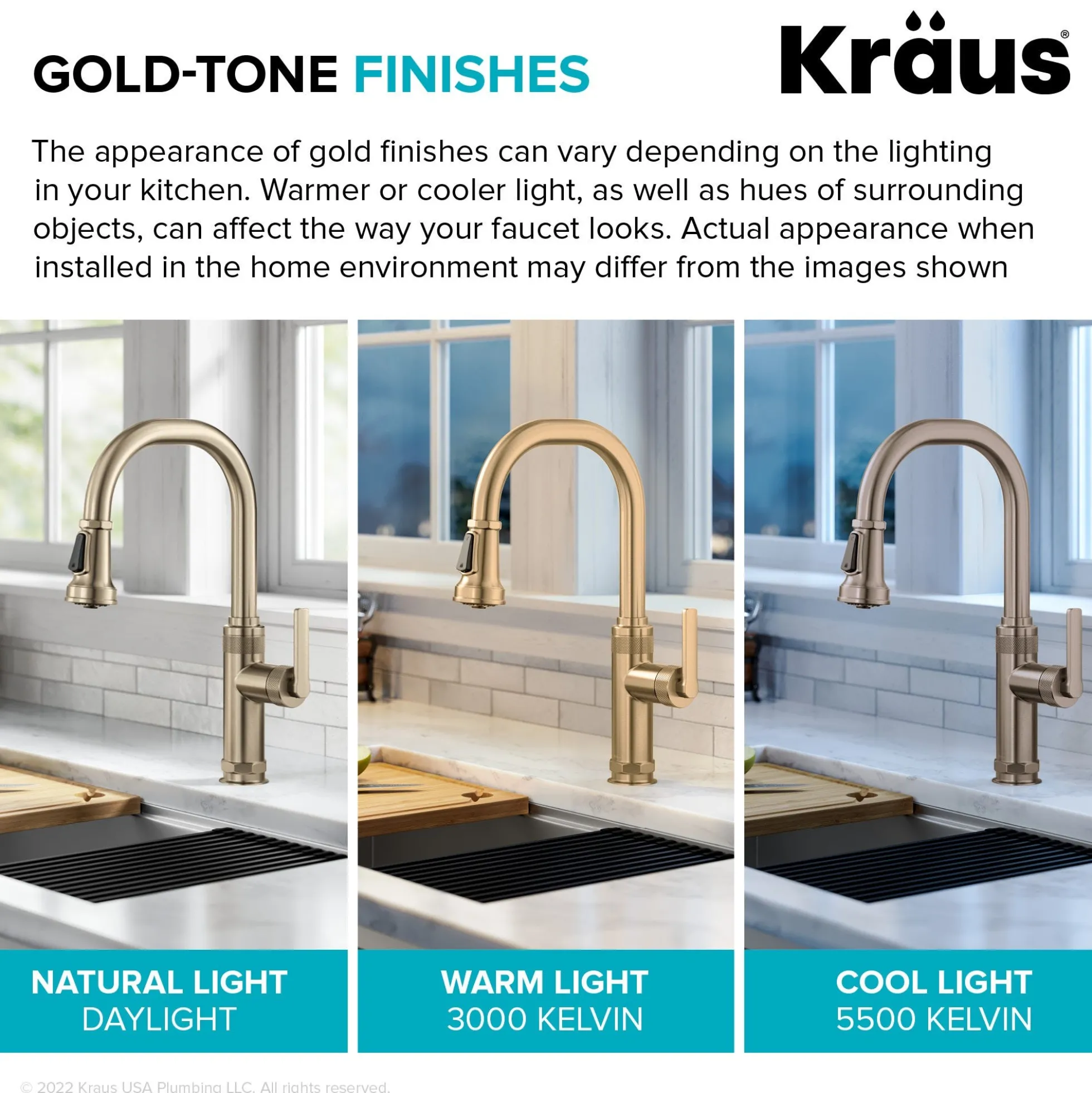 Industrial Pull-Down Single Handle Kitchen Faucet in Spot-Free Antique Champagne Bronze