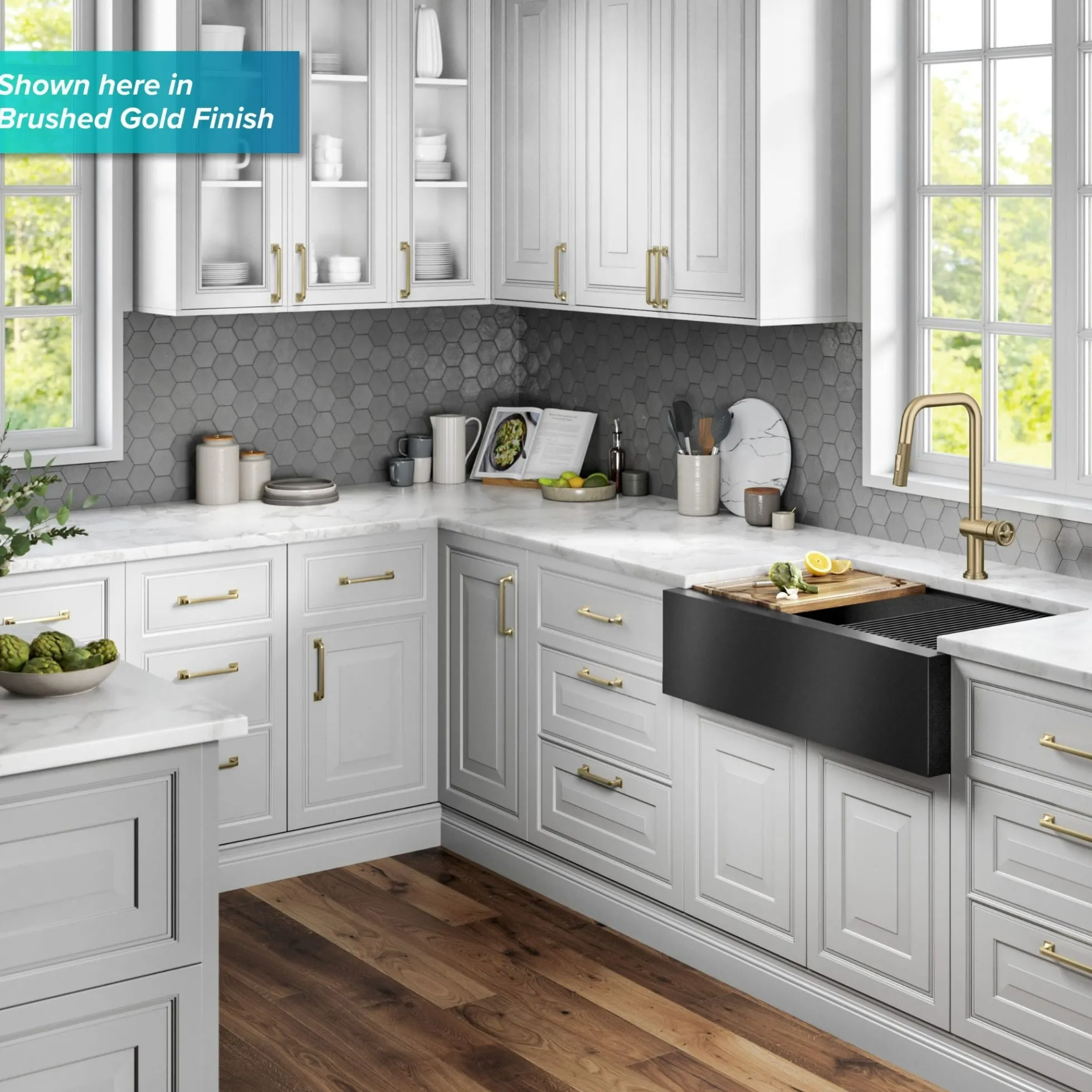 Industrial Pull-Down Single Handle Kitchen Faucet in Spot-Free Stainless Steel