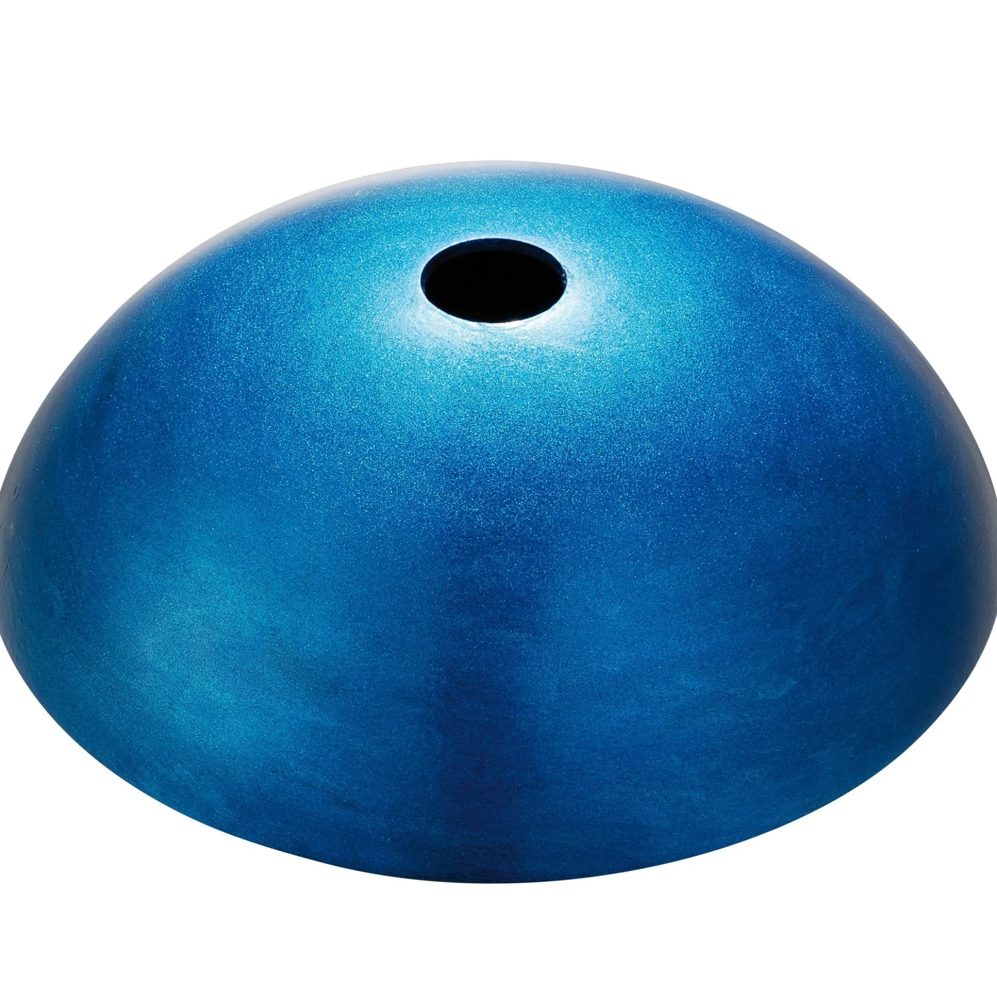 Irruption Blue Glass Vessel 16 1/2" Bathroom Sink w/ Pop-Up Drain in Satin Nickel
