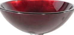 Irruption Red Glass Vessel 16 1/2