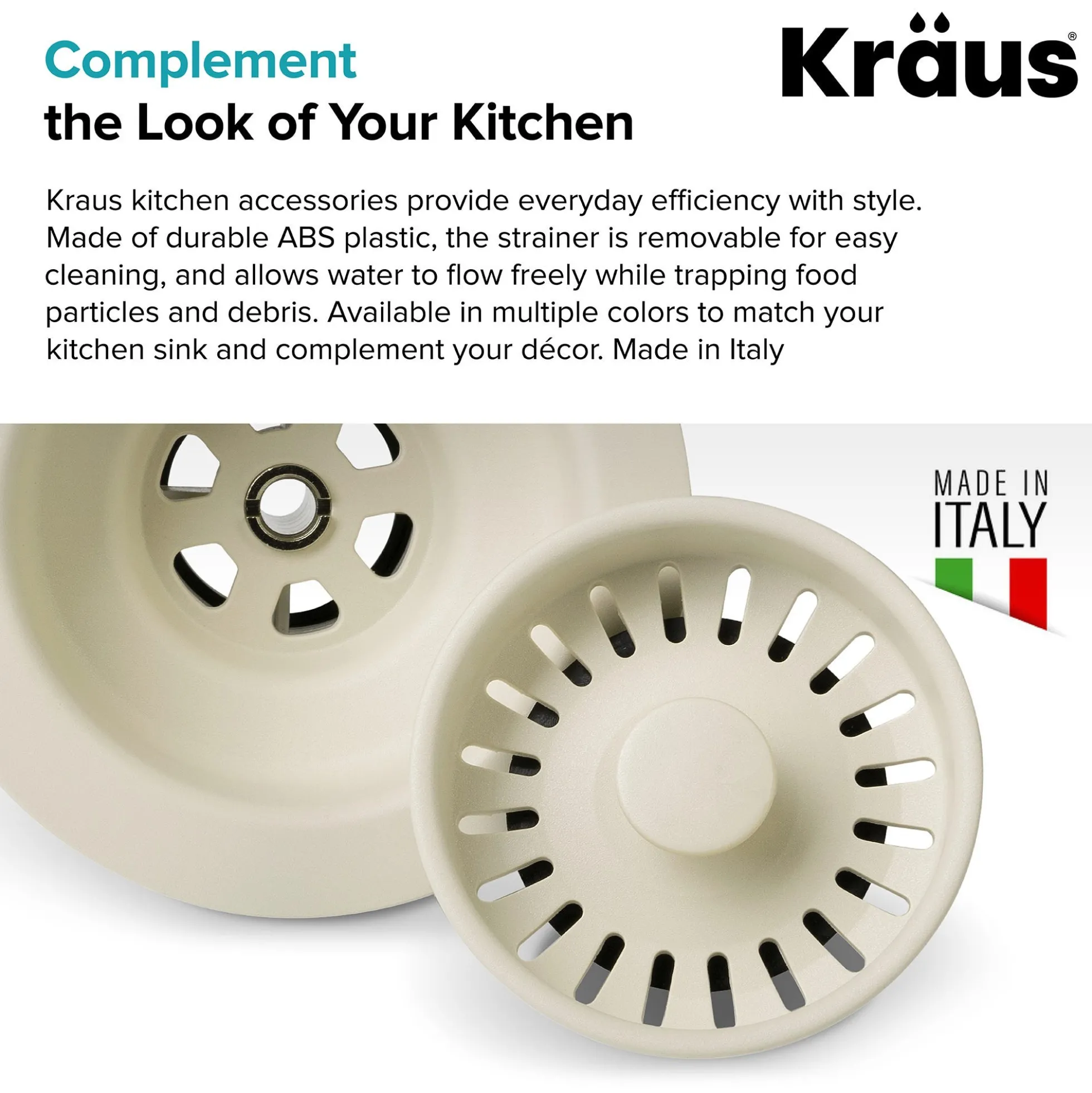 Kitchen Sink Strainer in Beige