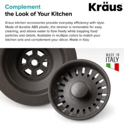 Kitchen Sink Strainer in Brown