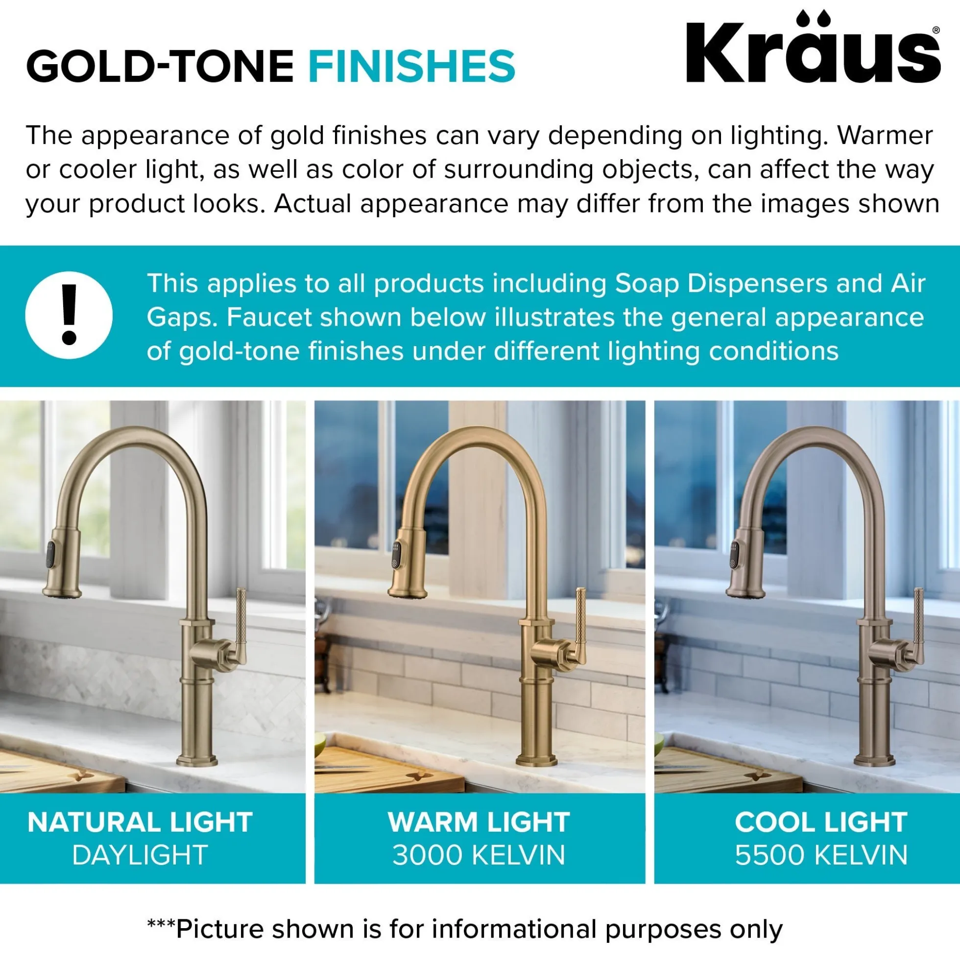 Kitchen Soap and Lotion Dispenser in Brushed Gold