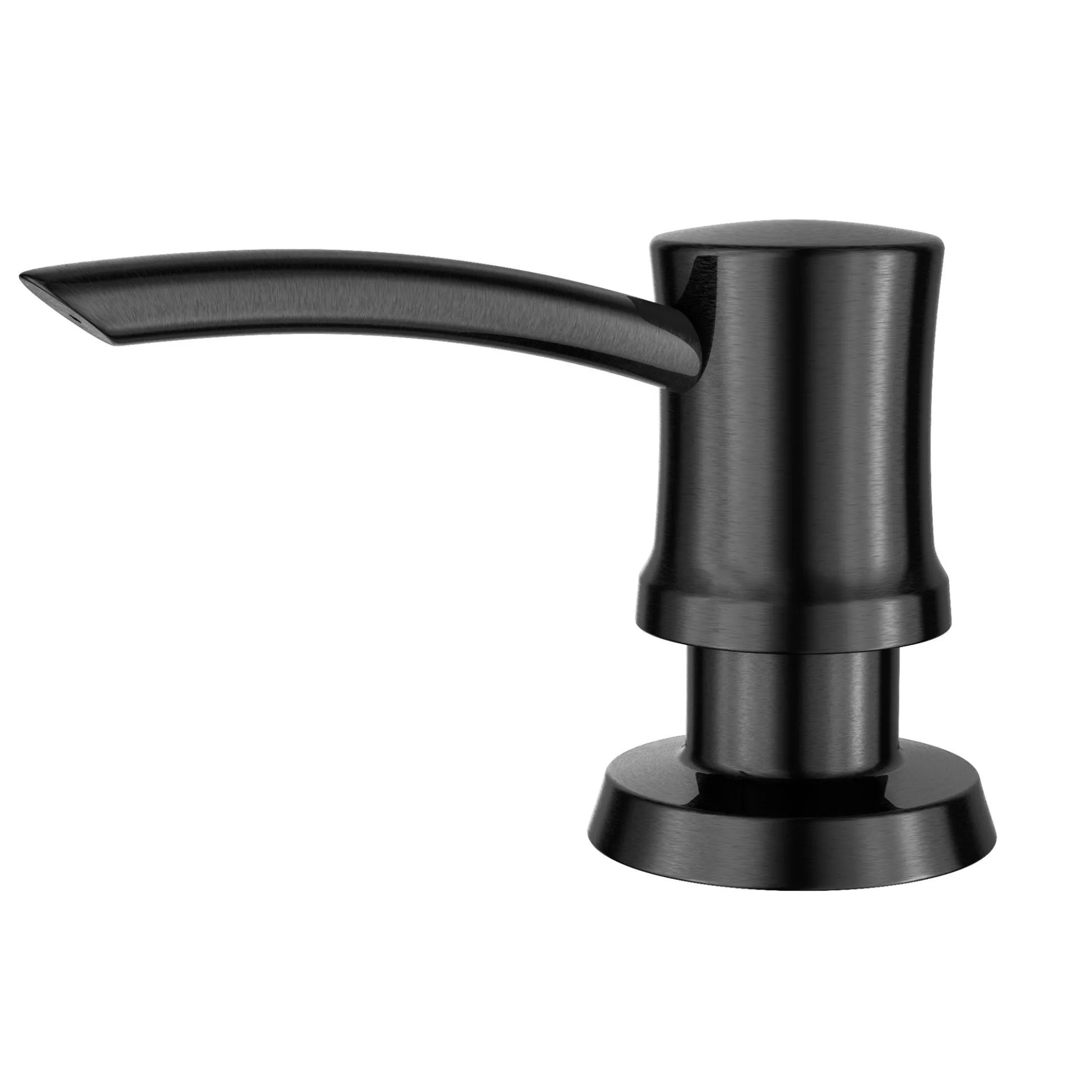 Kitchen Soap and Lotion Dispenser in Spot-Free Black Stainless Steel