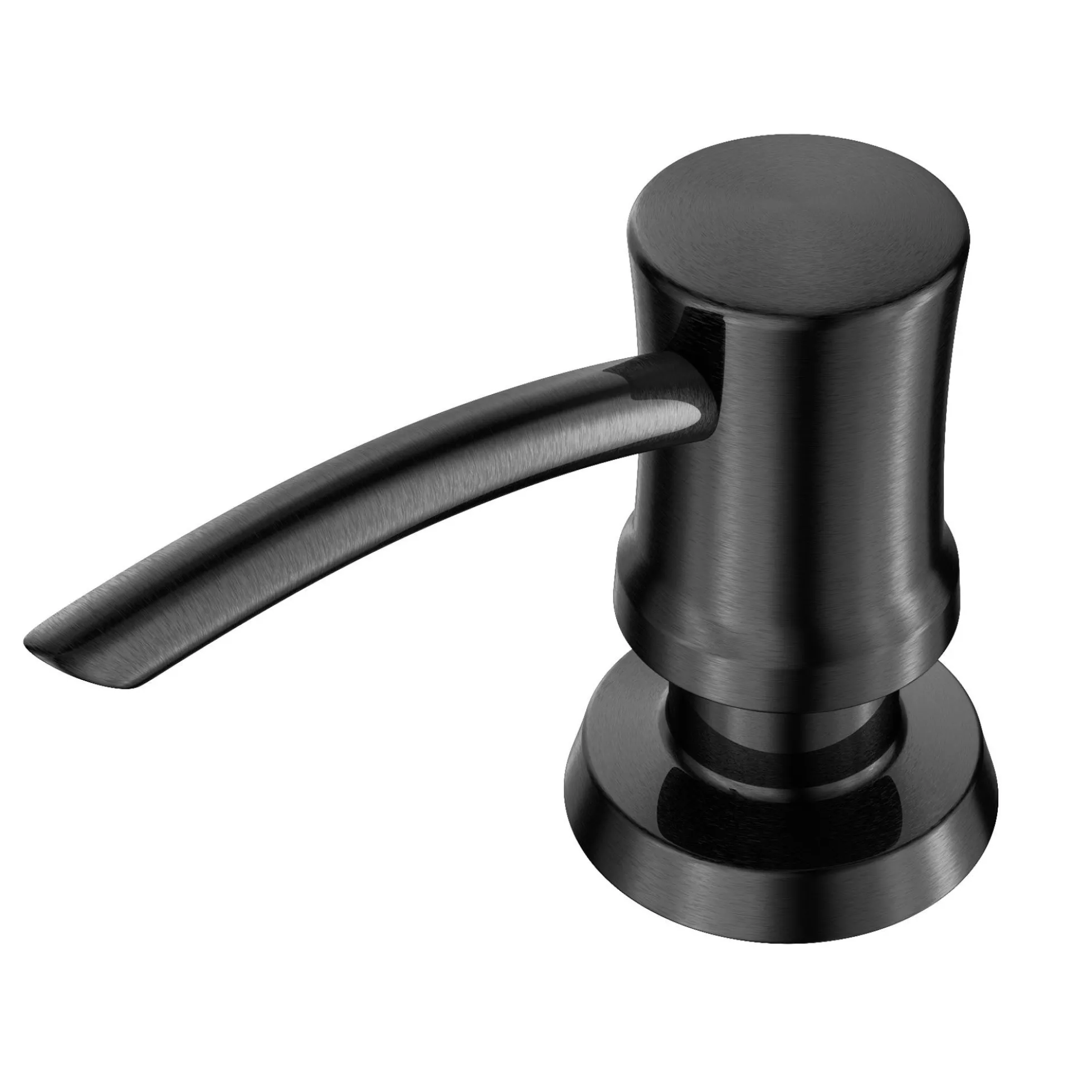 Kitchen Soap and Lotion Dispenser in Spot-Free Black Stainless Steel
