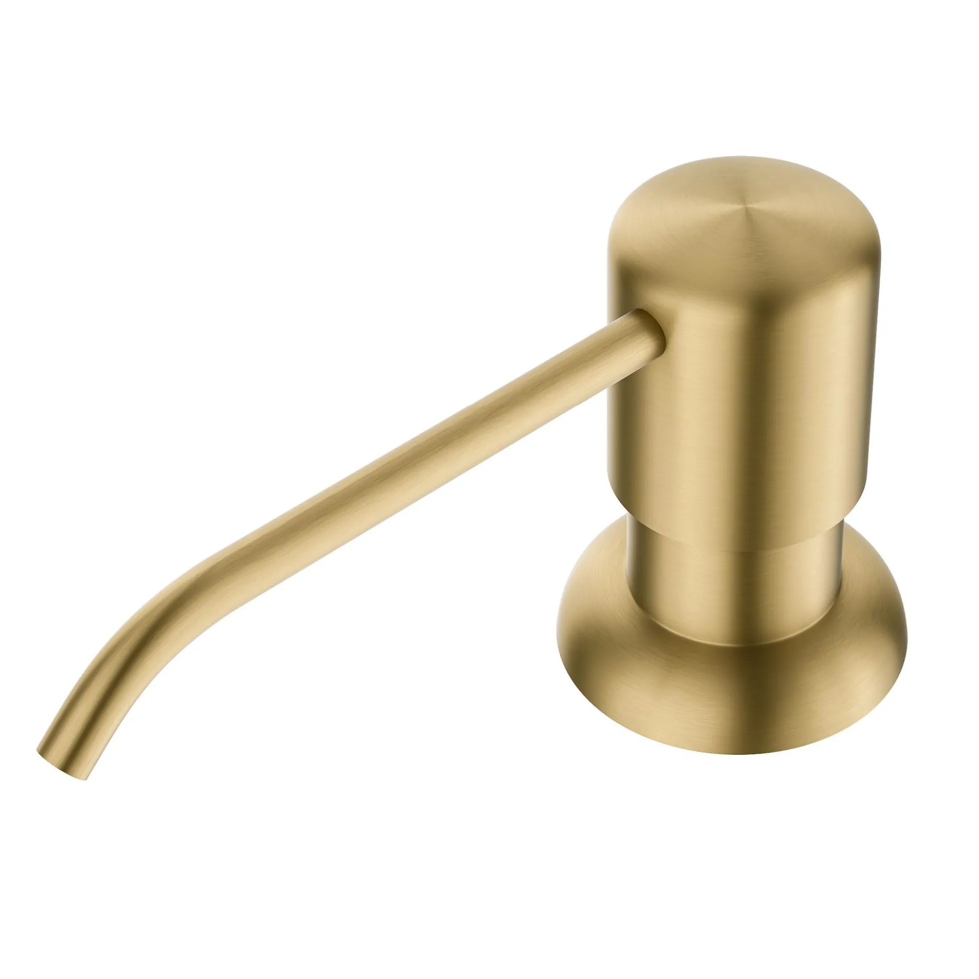 Kitchen Soap and Lotion Dispenser in Brushed Brass