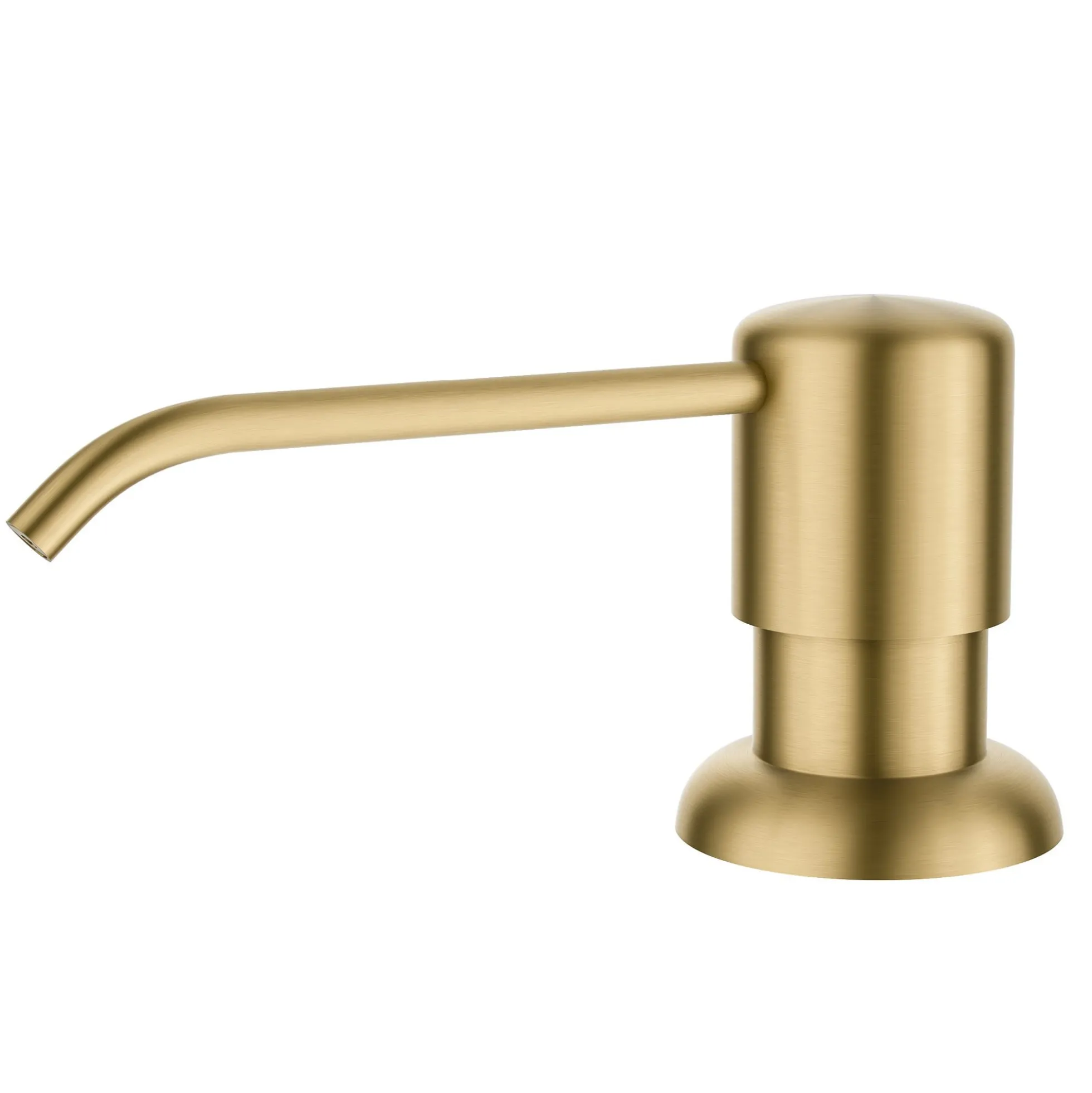 Kitchen Soap and Lotion Dispenser in Brushed Brass