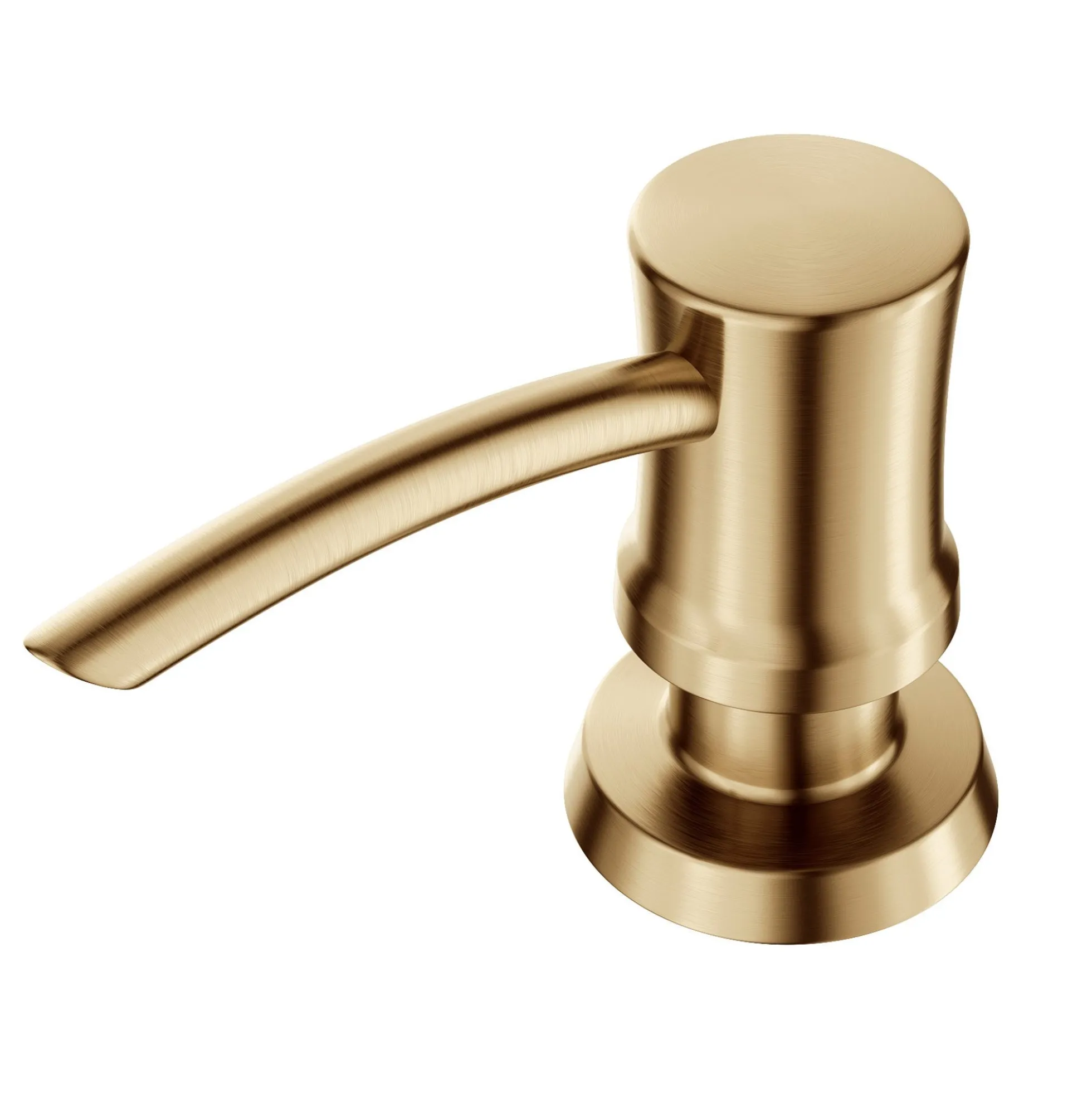 Kitchen Soap and Lotion Dispenser in Brushed Brass