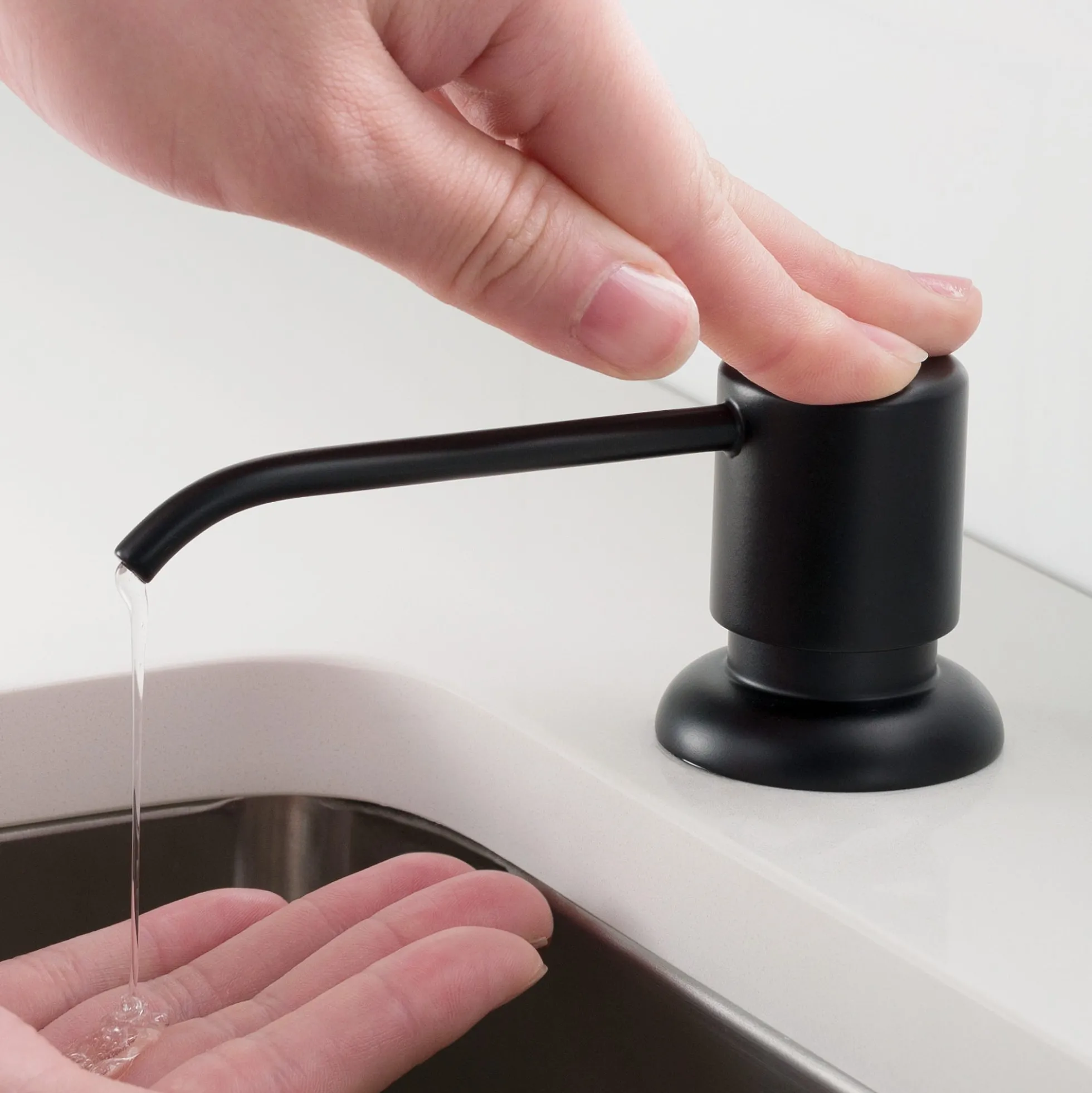 Kitchen Soap and Lotion Dispenser in Matte Black