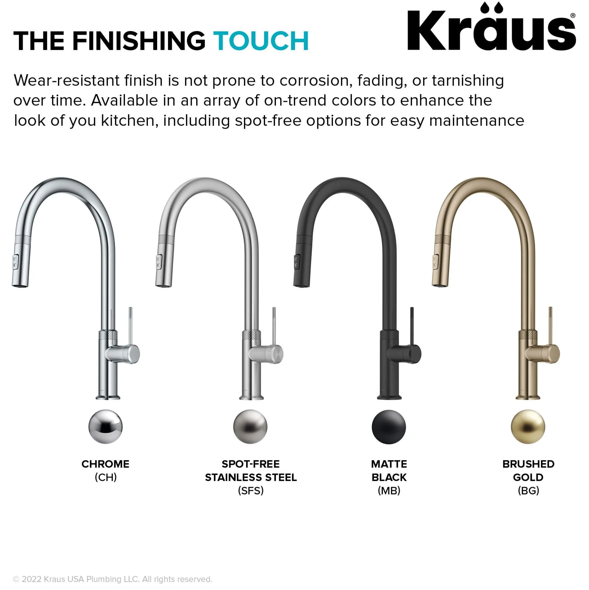 Modern Industrial Pull-Down Single Handle Kitchen Faucet in Brushed Gold