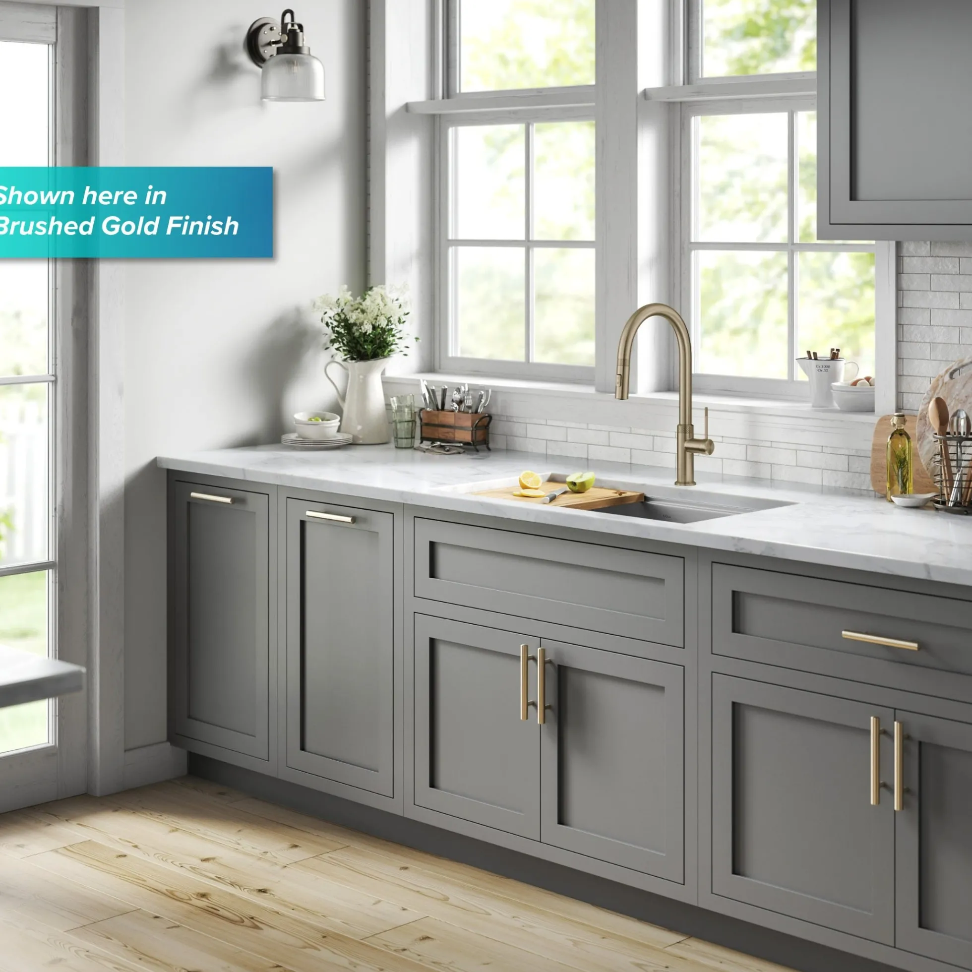 Modern Industrial Pull-Down Single Handle Kitchen Faucet in Matte Black