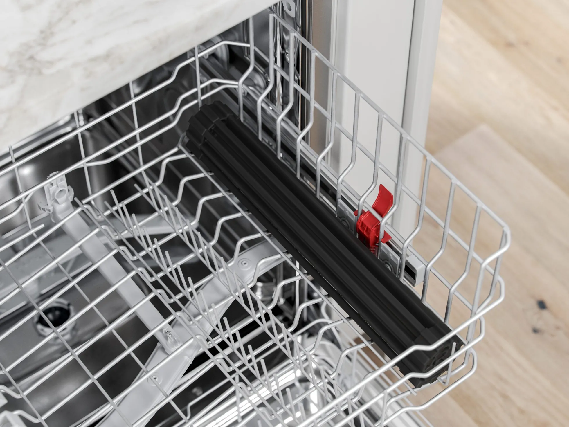 Multipurpose Over-Sink Roll-Up Dish Drying Rack in Night Black