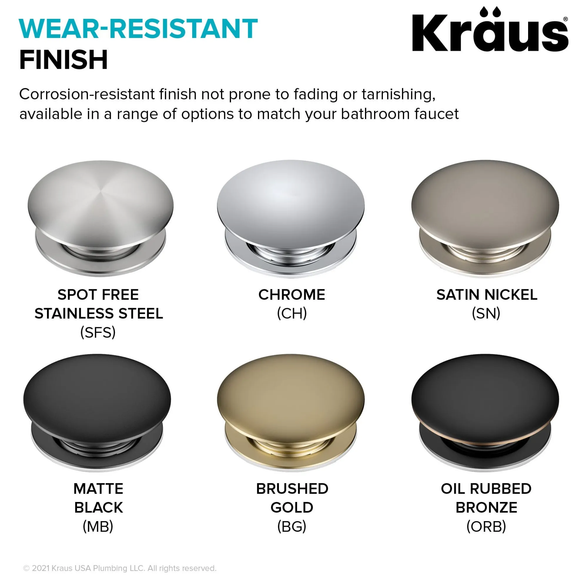 Pop-Up Drain for Bathroom Sink with Extended Threadwithout Overflowin Spot-Free Stainless Steel