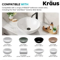 Pop-Up Drain for Bathroom Sink with Extended Threadwithout Overflow in Oil Rubbed Bronze
