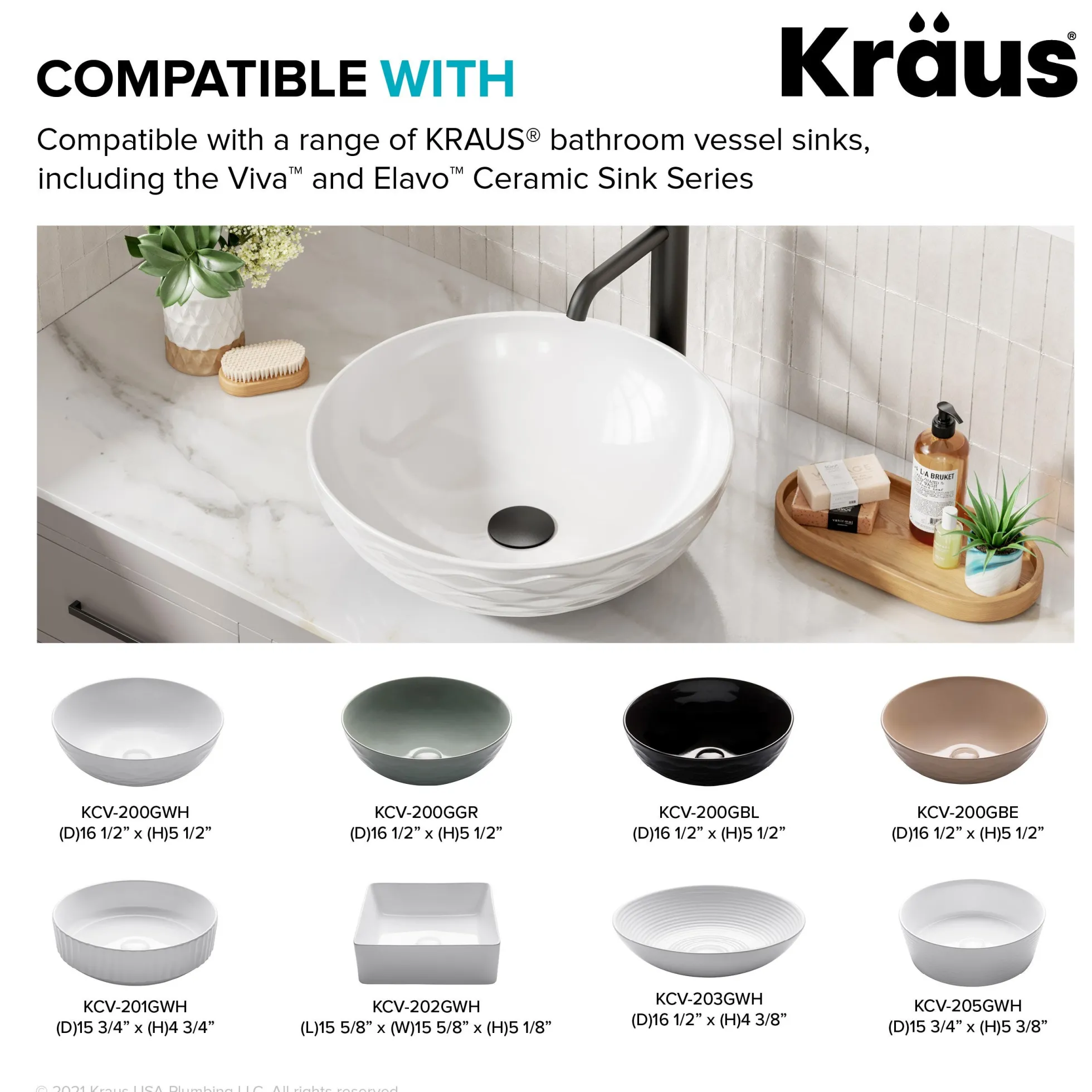 Pop-Up Drain for Bathroom Sink with Extended Threadwithout Overflow in Matte Black
