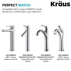 Pop-Up Drain for Bathroom Sink with Extended Threadwithout Overflow in Chrome