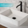 Pop-Up Drain for Bathroom Sinkwithout Overflow in Matte Black