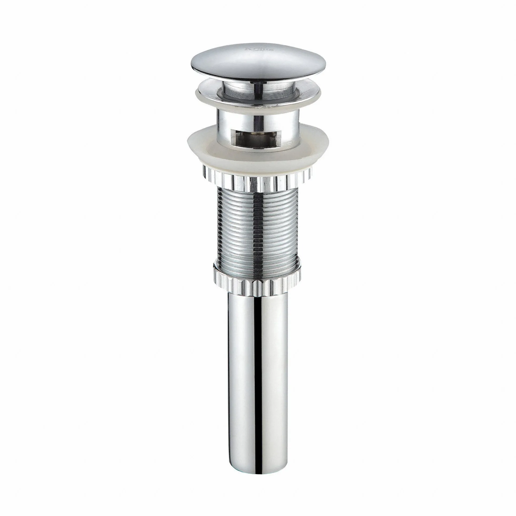 Pop-Up Drain for Bathroom Sink with Overflow in Chrome