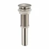Pop-Up Drain for Bathroom Sinkwithout Overflow in Satin Nickel