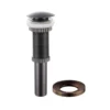 Pop-Up Drain for Bathroom Sinkwithout Overflow and Mounting Ring in Oil Rubbed Bronze